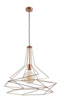 Lampe à suspendre SALVIA fil abat-jour en cuivre...