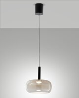 LED Pendelleuchte Glas 2700/3000/4000K Ø25 cm Schwarz