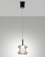 LED Hängelampe Glas 2700/3000/4000K Schwarz...