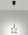 LED Hängelampe Glas 2700/3000/4000K Schwarz Ø18 cm rund