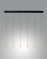 LED Pendelleuchte Messing 3000K L:80 cm 2790 lm