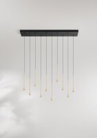 LED Pendelleuchte Messing 3000K L:70 cm 4650 lm