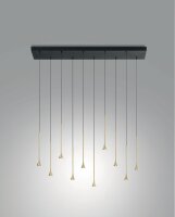 LED Pendelleuchte Messing 3000K L:70 cm 4650 lm
