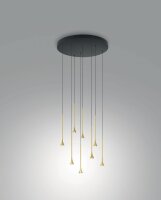 LED Pendelleuchte Messing 3000K L:50 cm 3540 lm
