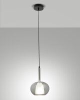 Hängelampe Rauchglas E27 blendarm Ø22 cm...