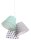 Suspension SAMY Blanc Gris Menthe Enfants Filles