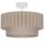 Deckenleuchte Stoff Grau-Beige Weiß rund Ø45,5 cm E27