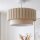 Deckenlampe Stoff Leinen Metall Beige Weiß Ø45,5 cm E27
