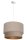 Hängelampe Stoff Grau-Beige Beige Gold Ø40 cm rund E27