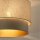 Deckenleuchte Stoff Grau-Beige Beige Gold E27 Ø40 cm
