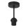 Deckenlampe Stoff Grau-Beige Schwarz Gold E27 Ø40 cm