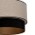 Pendelleuchte Stoff Grau-Beige Schwarz Gold Ø40 cm E27