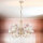 Lustre motif floral Ø70cm salle à manger 5xE27
