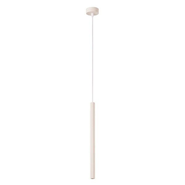 Hängelampe Stahl Beige Modern G9 Ø2,5 cm rund wohnlich