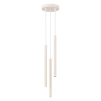 Hängelampe Stahl Beige 3-flammig G9 rund...