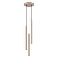 Hängelampe Stahl Taupe 3-flammig G9 Ø20cm...