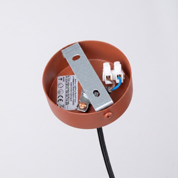 Hängelampe Stahl Ockerrot Modern G9 Ø2,5cm wohnlich