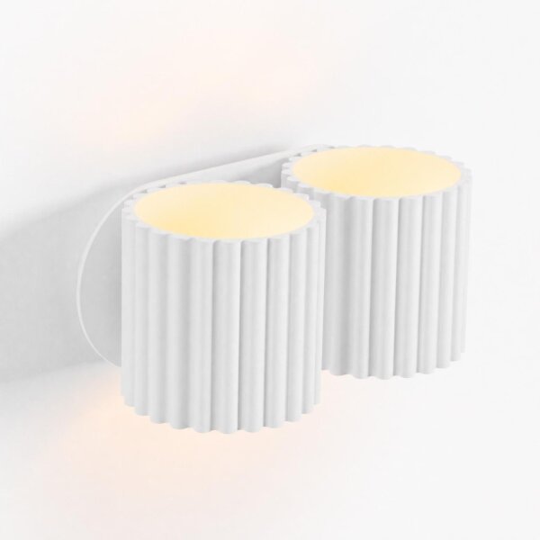 Wandlampe Up Down indirekt Aluminium Weiß G9 T:12cm