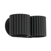 Wandlampe Up Down Aluminium Schwarz 2-flammig G9 H:10cm