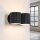 Wandlampe Up Down Aluminium Schwarz 2-flammig G9 H:10cm