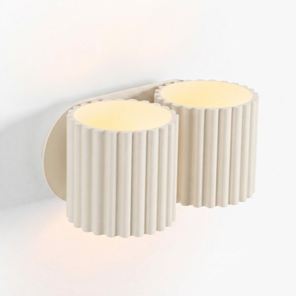 Wandlampe Up Down indirekt Aluminium Beige G9 B:21cm