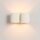 Wandlampe Up Down indirekt Aluminium Beige G9 B:21cm