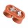 Wandlampe Up Down Aluminium Ockerrot 2-flammig G9 10cm