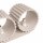 Wandlampe Up Down indirekt Aluminium Taupe G9 H:10cm