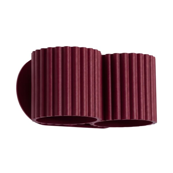 Wandlampe Up Down Aluminium Burgund 2-flammig G9 B:21cm