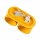 Wandlampe Up Down indirekt Aluminium Gelb G9 T:12cm