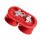 Wandlampe Up Down indirekt Aluminium Rot G9 H:10cm