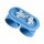 Wandlampe Up Down Aluminium Hellblau 2-flammig G9 12cm
