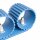 Wandlampe Up Down Aluminium Hellblau 2-flammig G9 12cm
