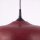 Pendelleuchte Stahl Burgund Schwarz E27 Ø38cm rund