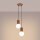 Hängelampe Glas Aluminium Mokka 2-flammig G9 L:15cm
