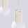 Hängelampe Glas Aluminium Beige 2-flammig G9 L:33,5cm