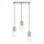 Hängelampe blendarm Glas Aluminium Taupe G9 L:40cm