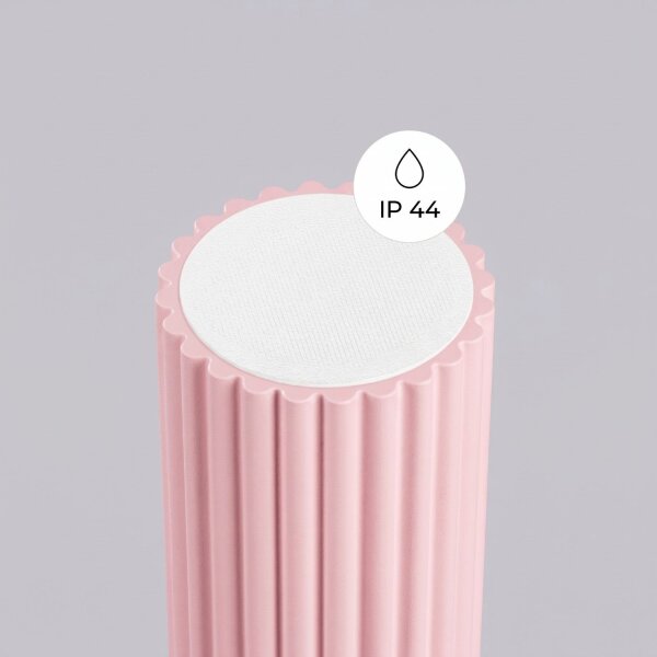 Deckenleuchte Glas Aluminium Rosa G9 IP44 L:12 cm