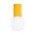 Deckenleuchte Glas Aluminium Gelb G9 IP44 B:12 cm