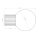 Wandlampe Glas Aluminium Braun G9 IP44 H:12cm rund