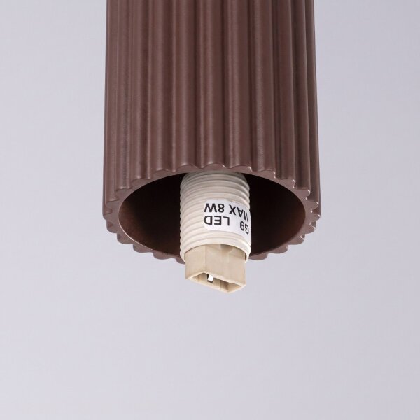 Deckenleuchte Glas Aluminium Braun G9 IP44 L:12 cm