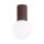 Deckenleuchte Glas Aluminium Braun G9 IP44 L:12 cm