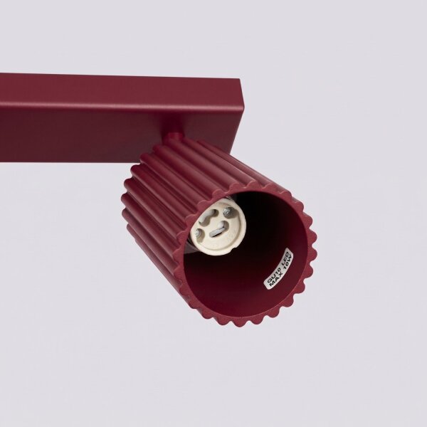 Deckenspot schwenkbar Aluminium Burgund GU10 L:30cm