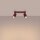 Deckenspot schwenkbar Aluminium Burgund GU10 L:30cm