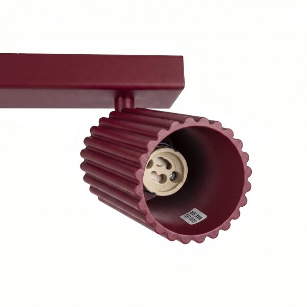 Deckenspot schwenkbar Aluminium Burgund GU10 L:117cm