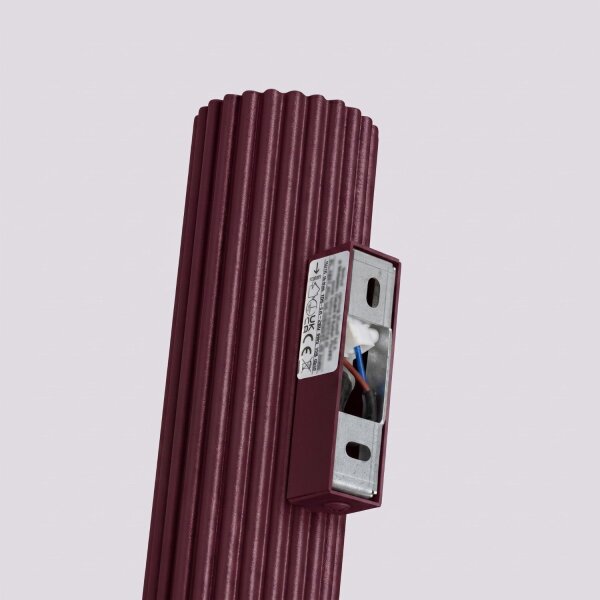 Wandleuchte Up Down Aluminium Burgund GU10 T:8,5cm