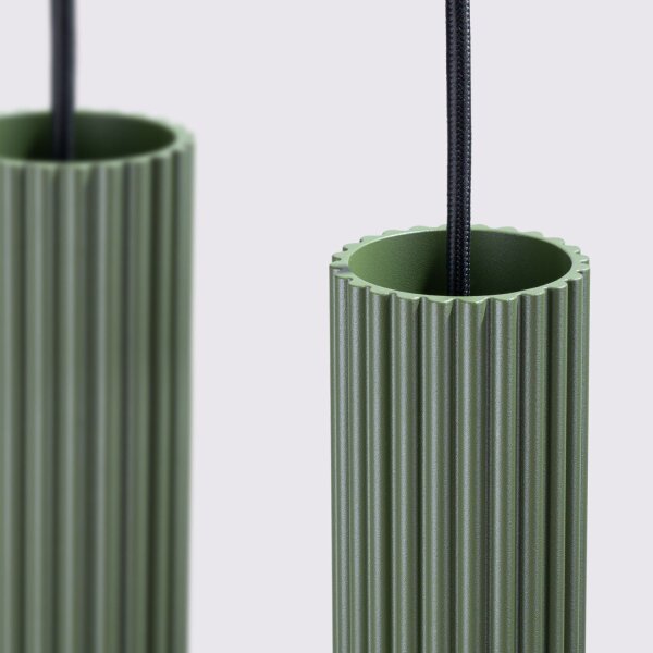 Hängelampe verstellbar Aluminium Olivgrün GU10 L:81cm
