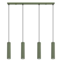 Hängelampe verstellbar Aluminium Olivgrün GU10...