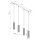 Hängelampe verstellbar Aluminium Olivgrün GU10 L:81cm