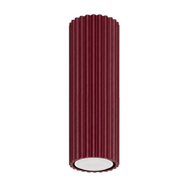 Deckenleuchte Aluminium Burgund GU10 B:6,5 cm rund